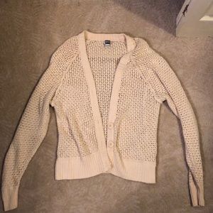 Knit sweater.